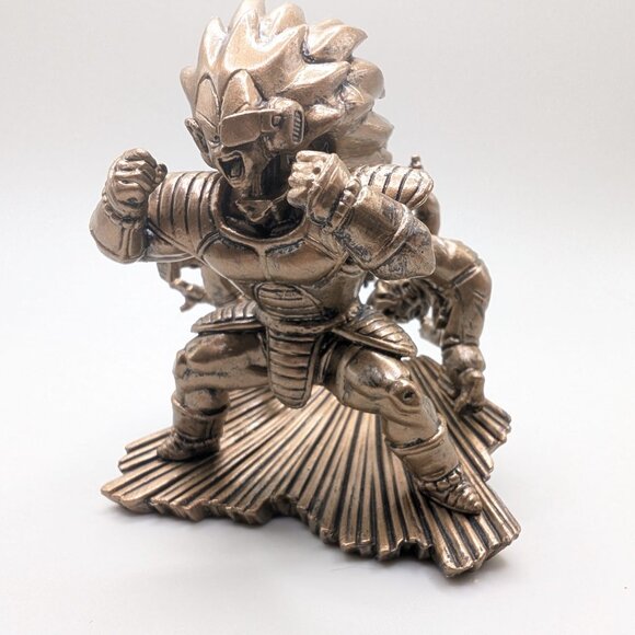 Dragon Ball Z Capsule Figure Neo Raditz Son Goku Piccolo Mega House Gold Edition - Picture 8 of 8